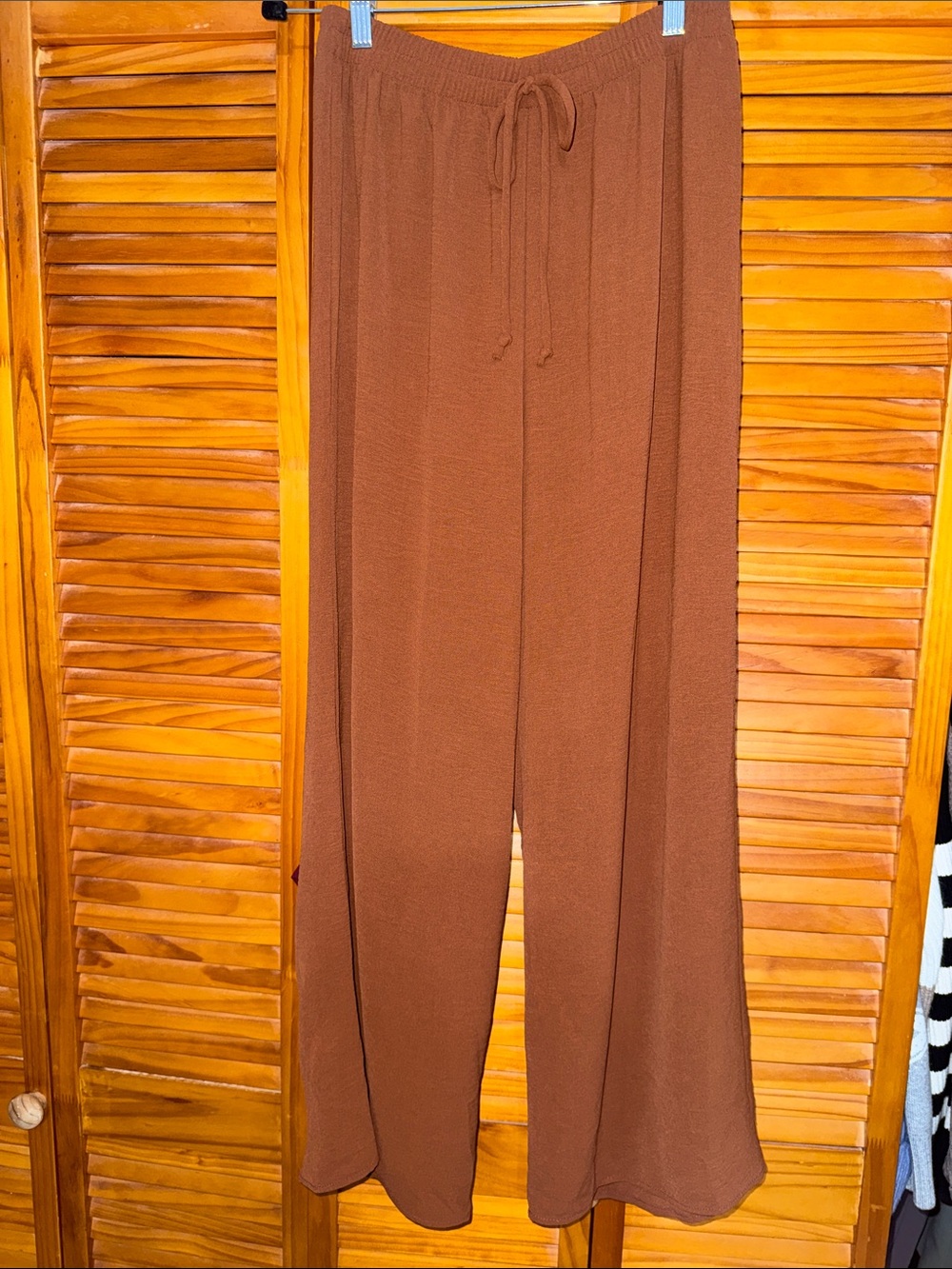 Women's Relaxed Pants - Burnt Orange/ Brown
